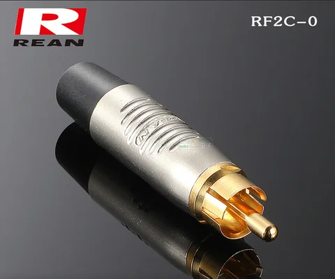1 шт. NEUTRIK для REAN позолоченный RCA лихорадка аудио и видео разъем RF2C-AU-0-BL хвост черно-красного цвета, Hi-Fi, аксессуары