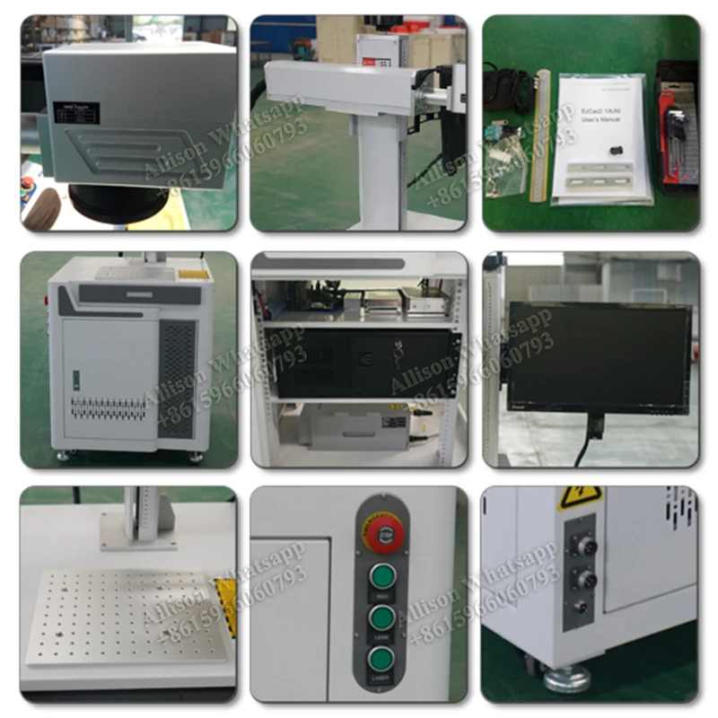High quality 20W 30W Fiber Laser Marking Machine with rotary option |