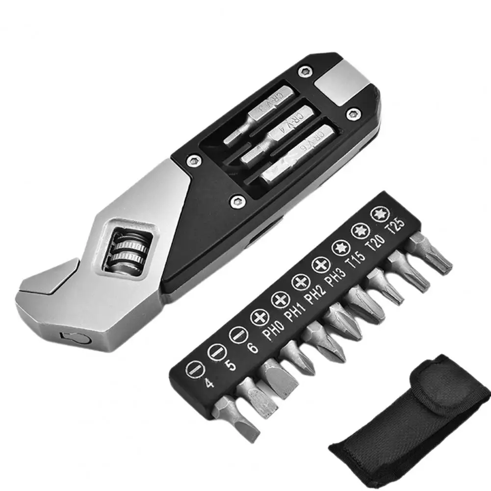 

Stainless Steel Adjustable Wrench Multi-use Folding Universal Camping Hand Tool Durable Folding Wrench 420 Stainless Steel