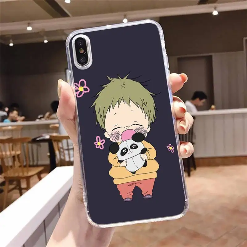 

School Babysitters Ryuichi Kashima Phone Case Transparent soft For iphone 5 5s 5c se 6 6s 7 8 11 12 plus mini x xs xr pro max