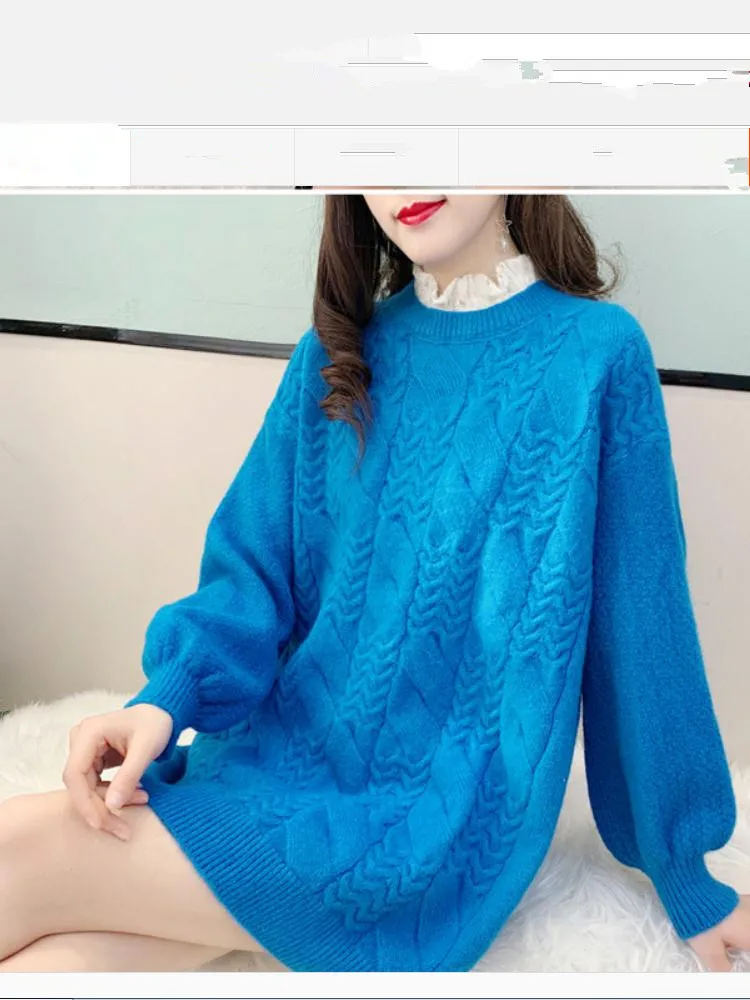 

2021 spring and autumn winter with New style fashion Long sleeve Women's Sweater coat