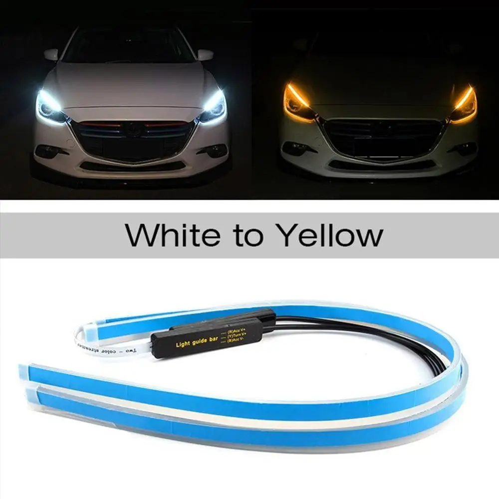 2 шт. ультратонкие автомобили DRL светодиодный дневные ходовые огни белый сигнал