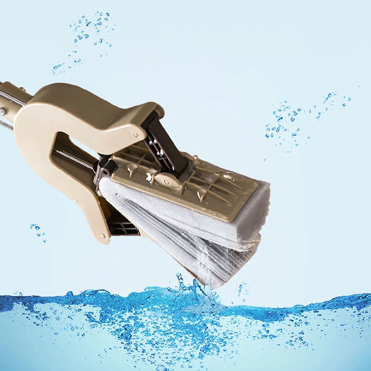 Tensible Floor Mop Sponge Mop Twist The Water Mop Microfibre Nozzle Flat Rotated Spray Self-squeezing without Hand Washing