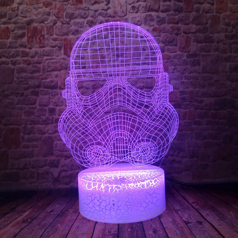 Звездные войны развязанная фигурка 3D Taibu Bai Bing Белый воин клон солдат умная