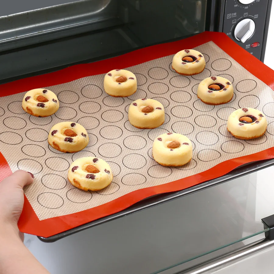 

Silicone Baking Mat Tools kitchen Accessories For Bake Pans Macaroon Pastry Cookie Making Professional Grade Nonstick