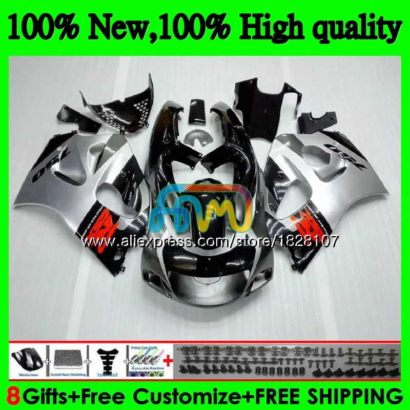 

Body For SUZUKI GSXR 600 750 SRAD GSXR600 96 97 98 99 00 32BS.19 GSX-R600 GSXR750 1996 1997 1998 1999 2000 Silver black Fairing