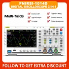 Портативный цифровой осциллограф FNIRSI 1014D 2 в 1 двухканальный генератор входного сигнала Настольный осциллограф Частота дискретизации 1 Гвыбс