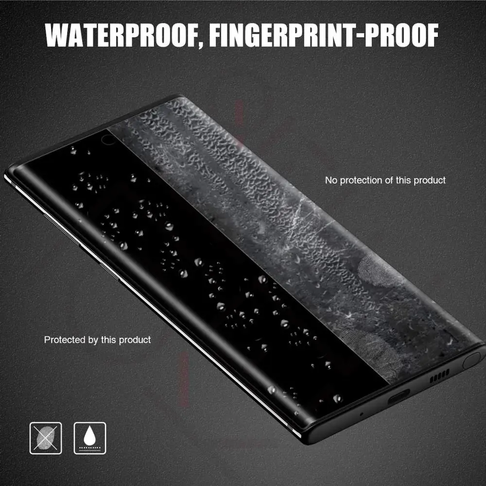 9H 3D полное покрытие конфиденциальности закаленное стекло для SAMSUNG Galaxy Note 8 9 10 S8 S9