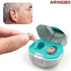 Цифровой слуховой аппарат, перезаряжаемый мини-слуховой аппарат, звуковой усилитель, невидимый, чистый, для пожилых людей, инструменты для глухих ушей