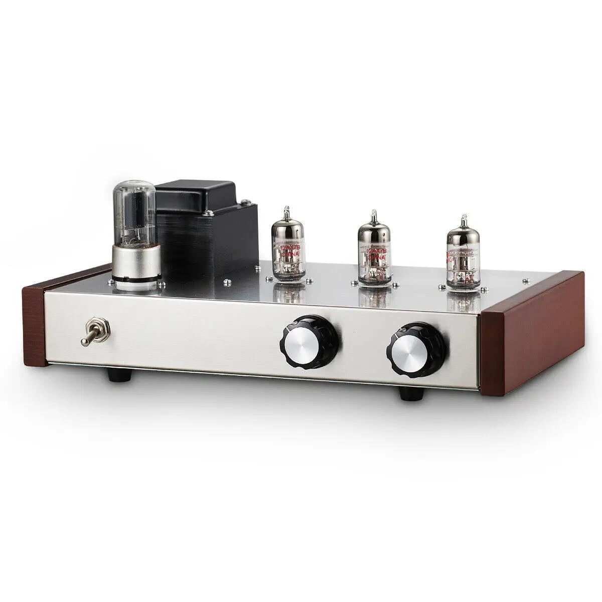Nobsound HiFi 12AX7B вакуумный ламповый предусилитель стерео домашний аудио предусилитель Ref Marantz M7 - Цвет: Finished amp