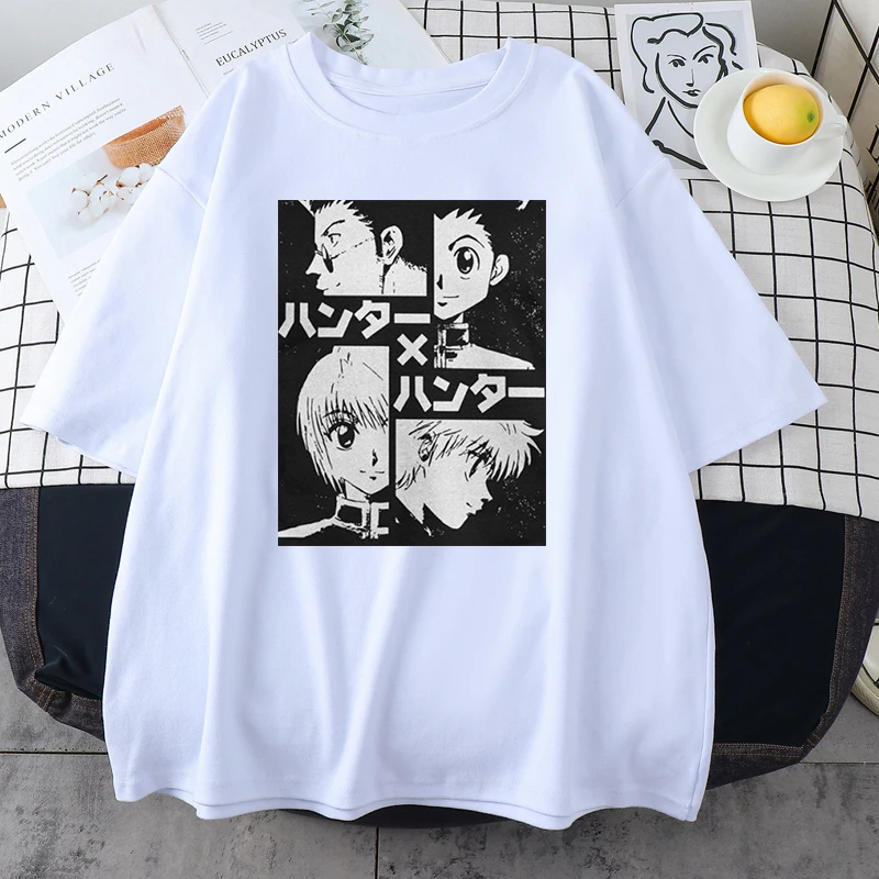 

Killua Zoldyck T-shirt Crew Neck Fitted Soft Anime Manga Tee Shirt Clothes Men Women T-shirt Tops Kawaii Hunter X Hunter Tshirt
