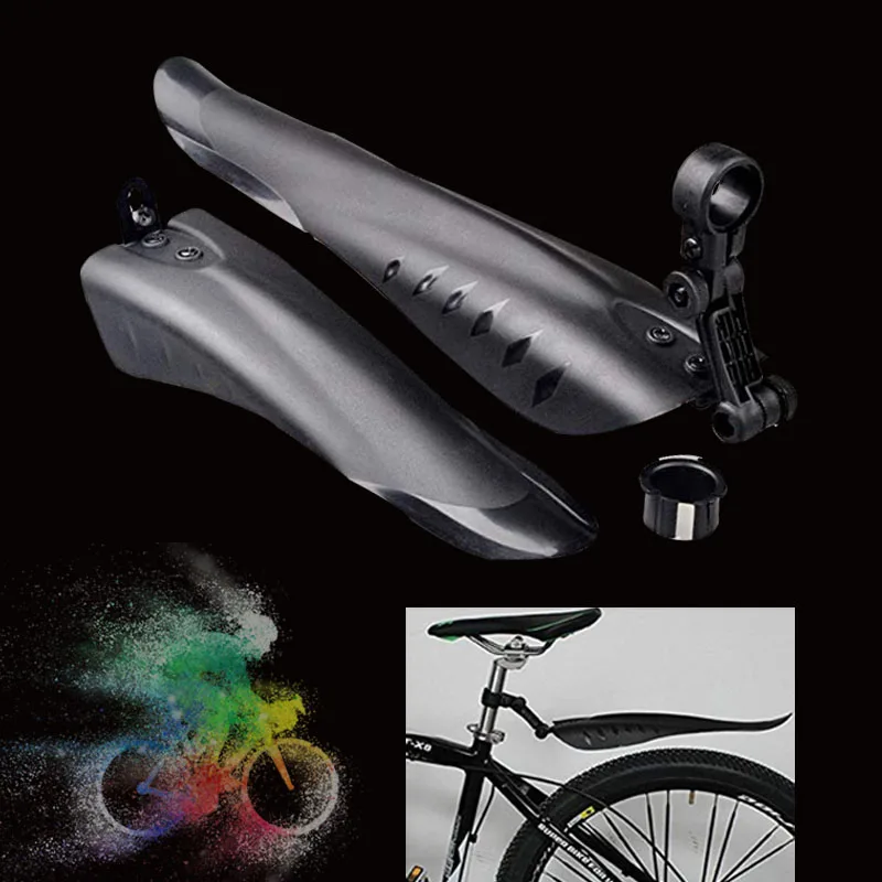 

2Pcs Bicycle Lightest Mudguard MTB Bike Fender Mud Guards Wings For Cycling Front Rear Fenders Easy To Assemble Bike Accessory