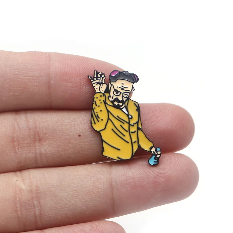 

30pcs/lot Breaking Bad Brooches for Men Salt Brother Enamel Pins Lapel Pin Bag Pins Hat Badge Backpack Decoration Brooch A132