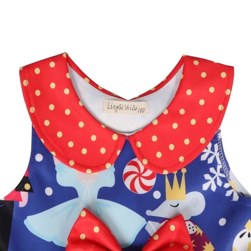 Детские рождественские платья для девочек Рождественская одежда детей