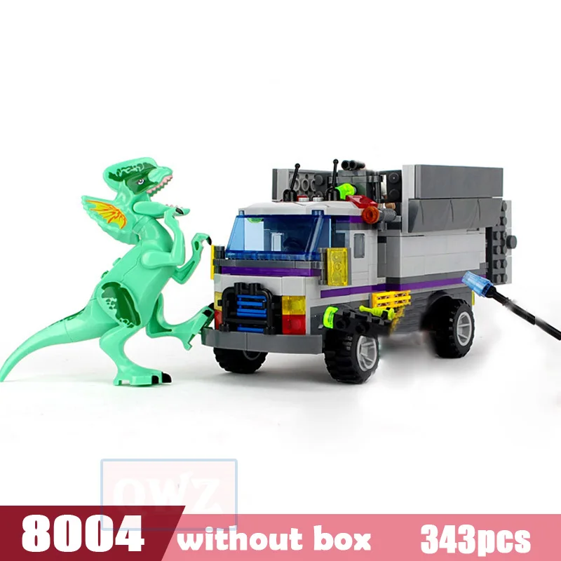 Набор Jurassic World из 4 парков, 3 игрушек динозавров, конструктора блоков T-Rex, детских игрушек для мальчиков Owen и Pteranodon.