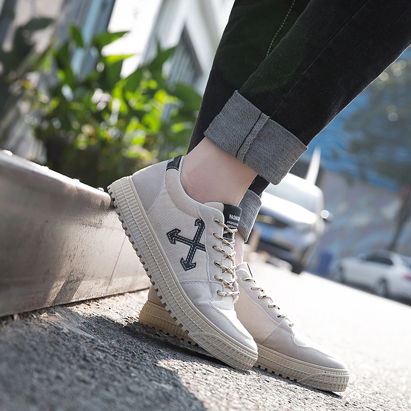 Casual Shoes Men Breathable Canvas Comfortable Vulcanize Fashion Flats Sports Outddor Non-slip Walking Sneaker | Обувь