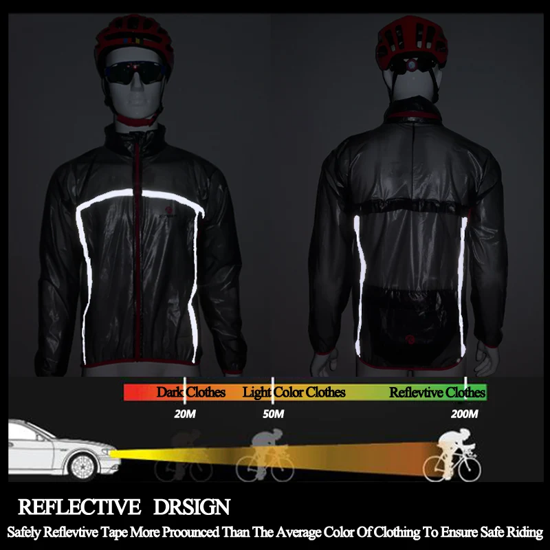 

X-TIGER Waterproof Cycling Jacket UPF30+ MTB Bicycle Bike Rain Jacket Raincoat Outdoor Sport Windproof Mountain Bicycle Clothing