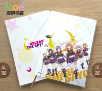 anime release the spyce figure student writing paper notebook delicate eye protection notepad diary memo gift