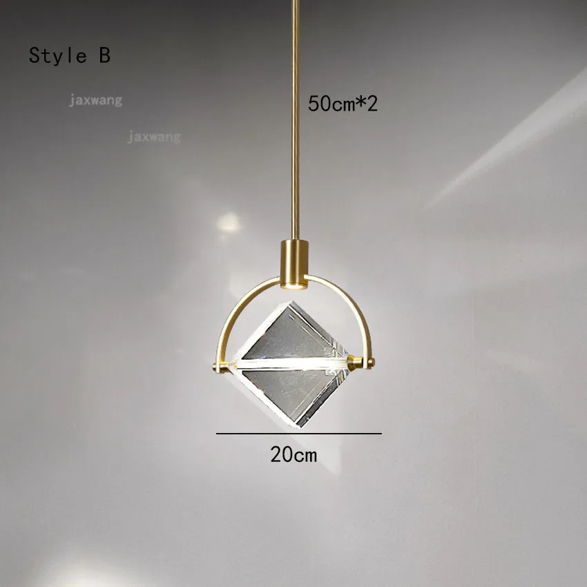 Скандинавские Светодиодные хрустальные подвесные лампы роскошные современные