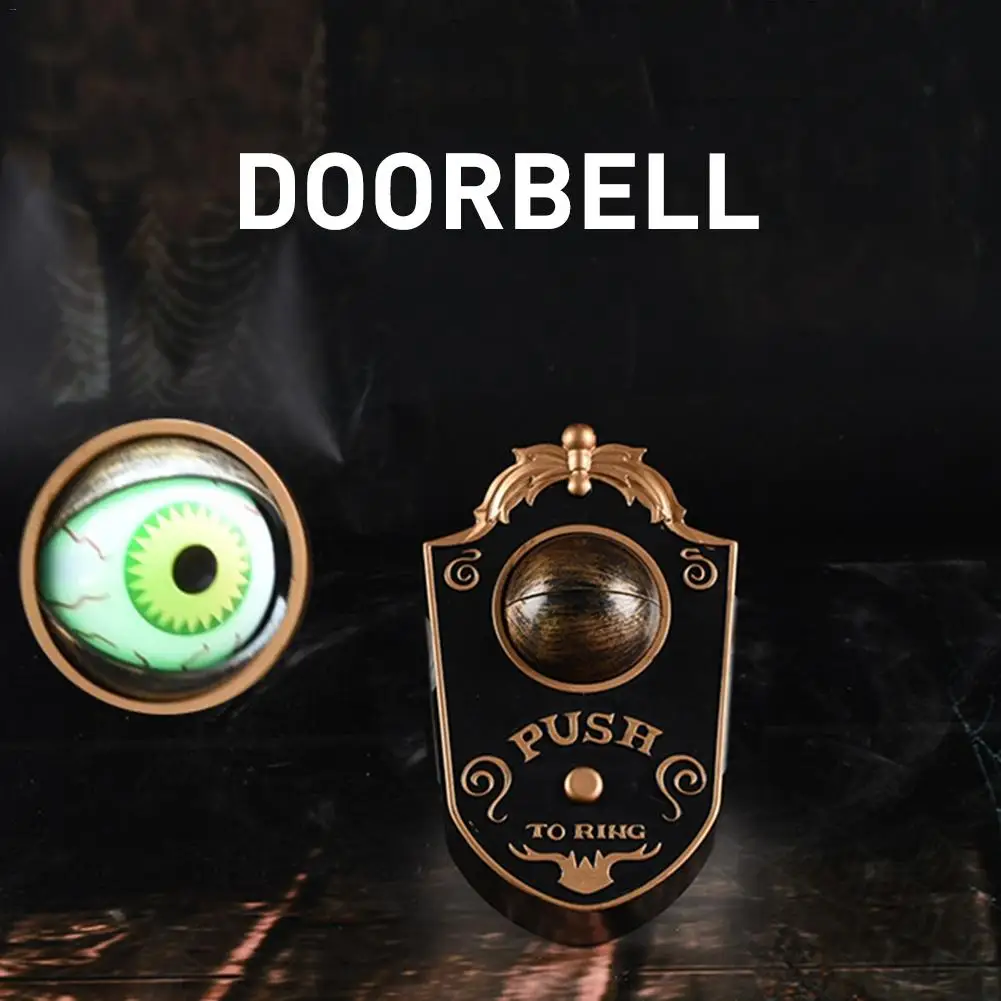 Хэллоуин дверной звонок Глаза открываются толпы жуткие Глазные яблоки съемный