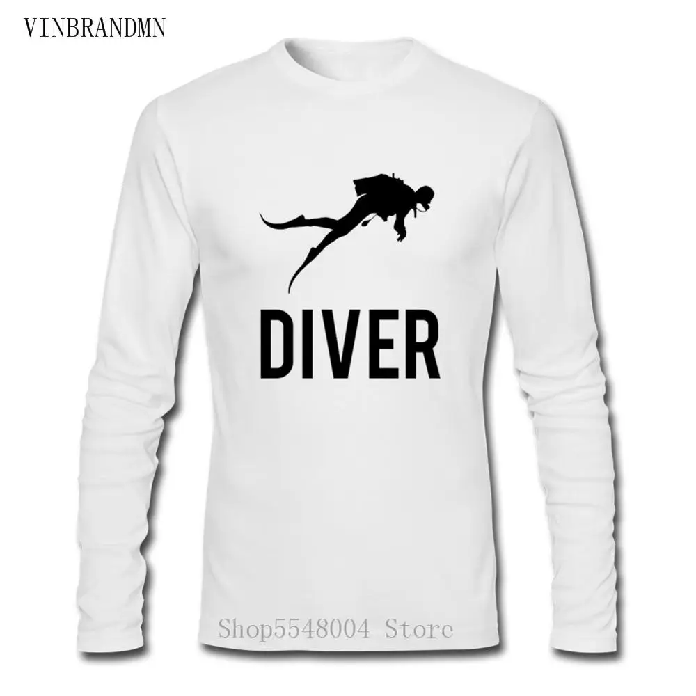 Классическая хлопковая Футболка Prin для дайвинга одежда дизайнерская