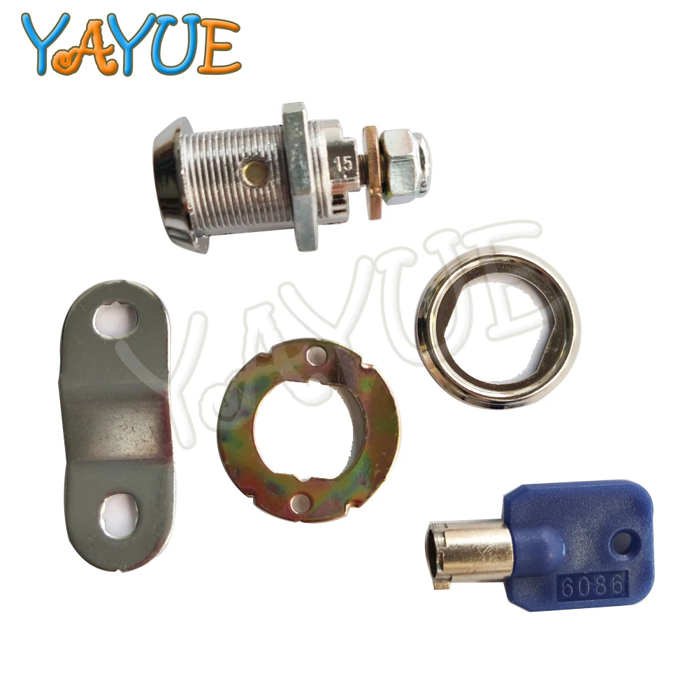 10pcs Zinc Alloy Cam Lock with 2 pcs key for coin door arcade game cabinet 27mm Rubular | Спорт и развлечения