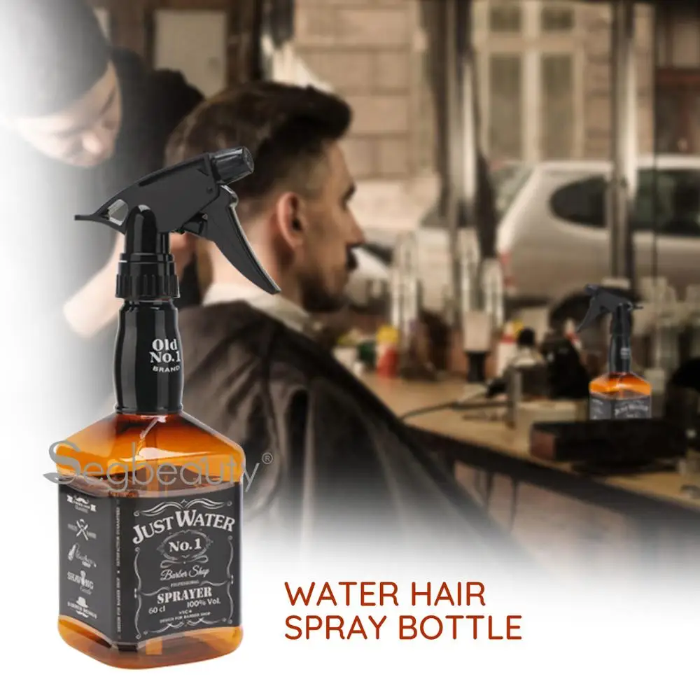 Segbeauty 600ml Hairdressing Spray Bottle Fine Mist Stream Adjustable Setting Plastic Whisky Squirt Bottle Refillable Sprayer