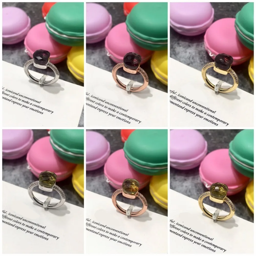 Классические капли воды конфеты стиль кольцо 23 вида цвета зеленый красный синий Кристалл Капля кольца для женщин модные ювелирные изделия(DJ1313