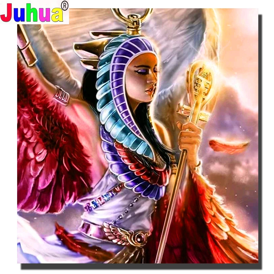 

5d Diy Алмазная картина красивый ангел камни в форме ромба/круглый дрель Алмазная вышивка Стразы наборы для рукоделия богиня Декор Новый