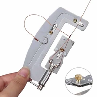 fishing accessories semi automatic fishing hooks line tier machine portable stainless steel fishhook line knotter tying tackle