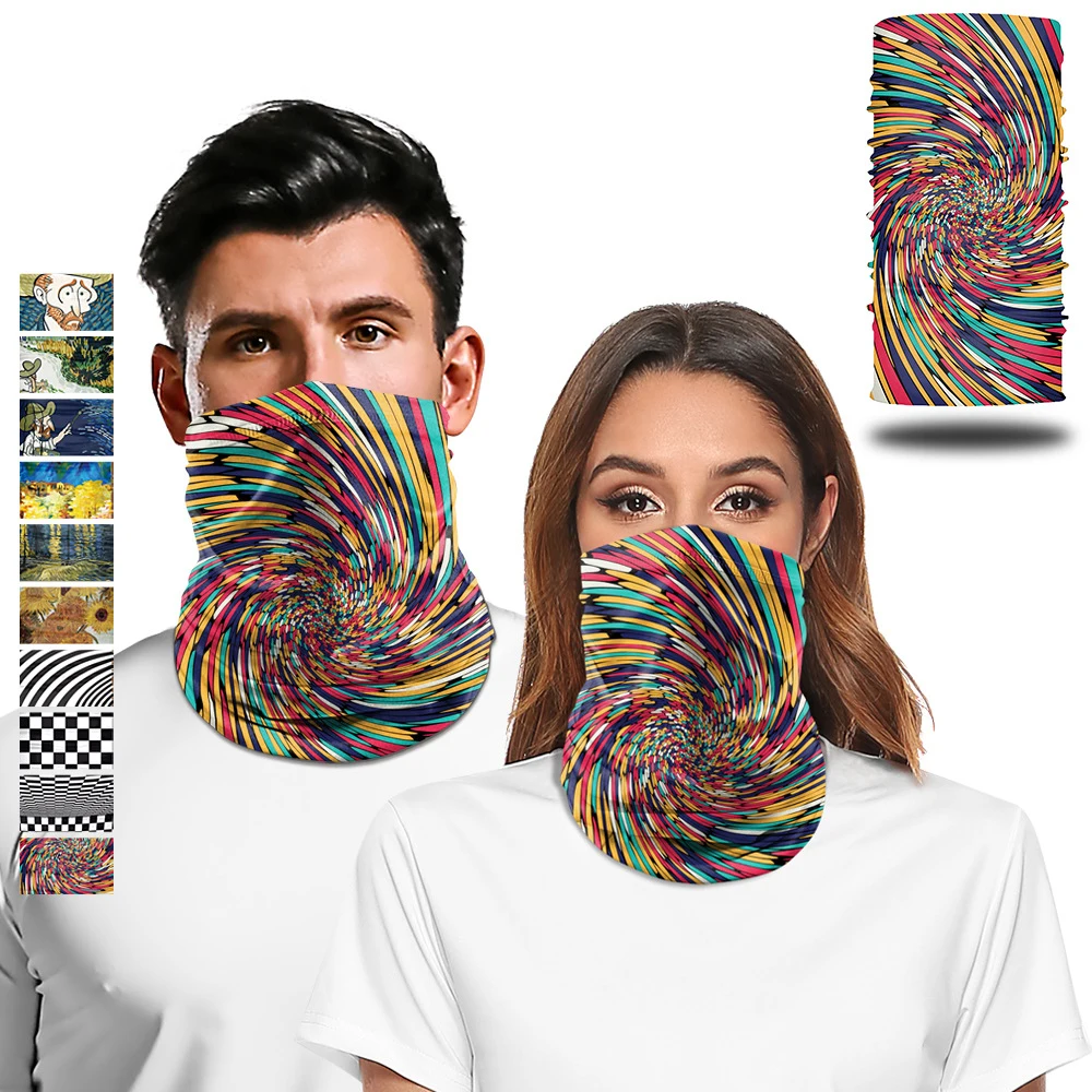 

Multifunction Summer Breathable Dust-proof Headband Neck Warmer Tube Bandana Scarf Cycling Fishing Scarf Windproof Face Masks