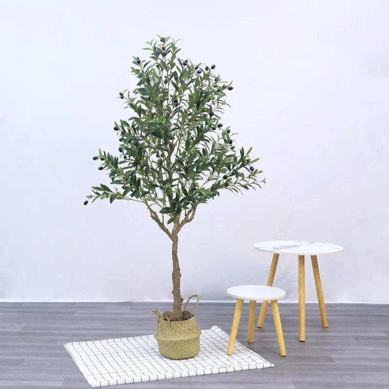Simulaci&oacute;n de olivo en maceta para el hogar, planta verde falsa para interior, Hotel, oficina, fotograf&iacute;a, bons&aacute;i verde Artificial, 90cm-2