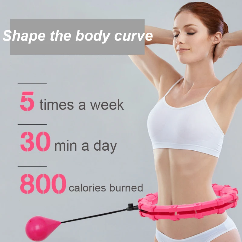 Aros deportivos ajustables para ejercicio Abdominal, aros de cintura estrecha, aros de masaje desmontables, equipo de Fitness, gimnasio, entrenamiento en casa, pesas, Z40-0
