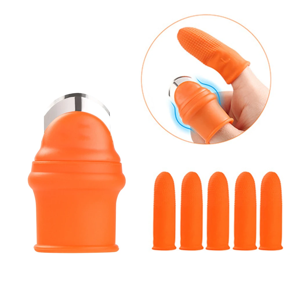 6 шт. силиконовый нож для пальцев защита сбора овощей лезвие растений ножницы