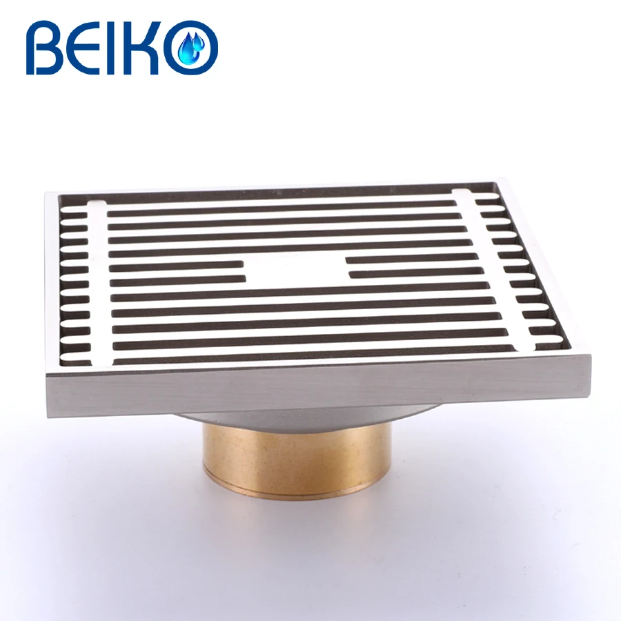Высокое качество 10x10 см медный дезодорант решетка для ванной комнаты дренаж душа