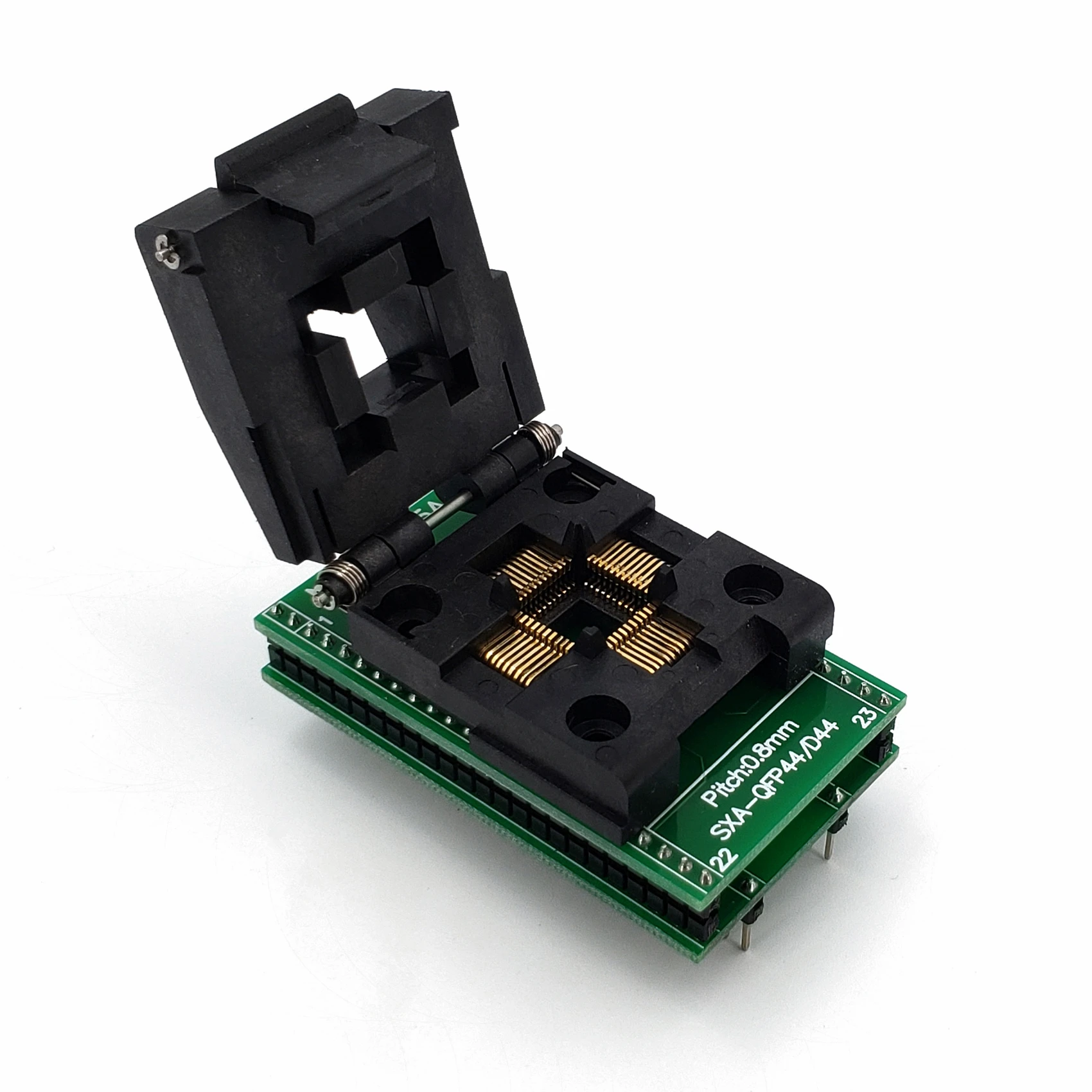 QFP44/PQFP44/TQFP44 к DIP44 SA245A шаг 0 8 мм IC программатор тестовый разъем адаптер|pitch|pitch adapter |