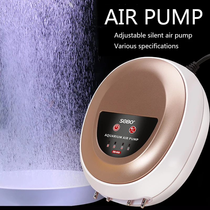Новый аквариум собо кислородный насос бесшумный маленький воздушный с двойной
