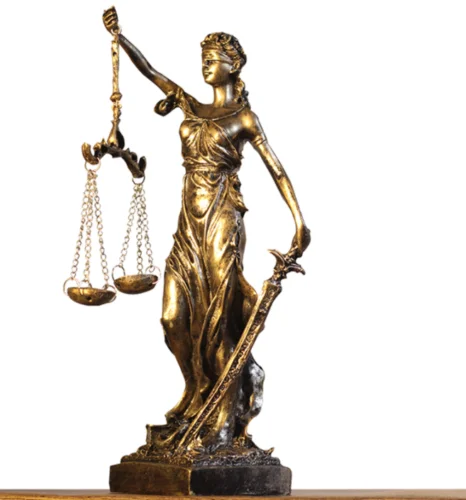 Статуя Греческой Богини бронзовая отделка статуэтка слепой леди скульптура