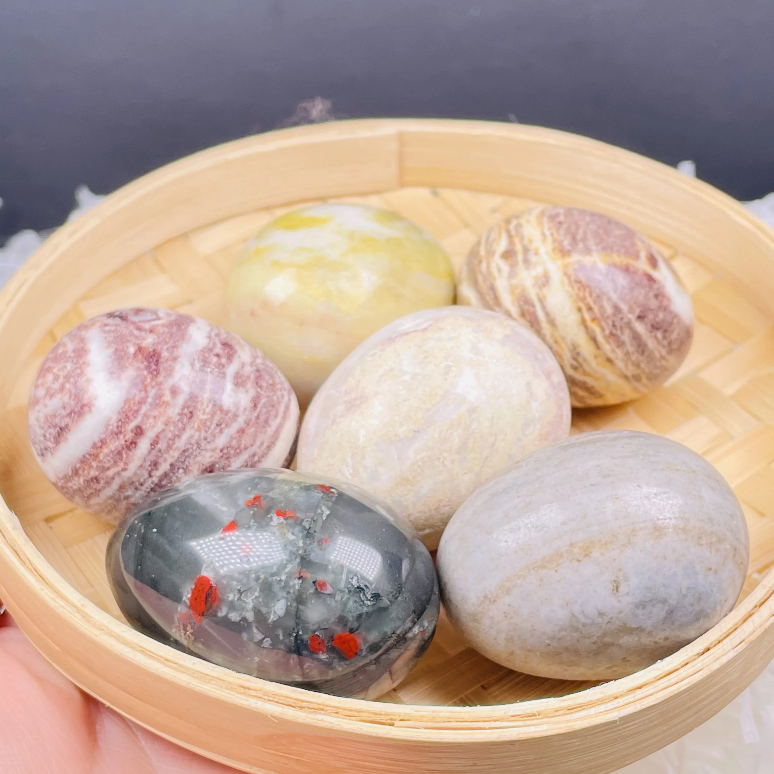 

Природный Камень Кристалл Рейки Лечебный массаж яйцо Глобус коллекция домашнего декора