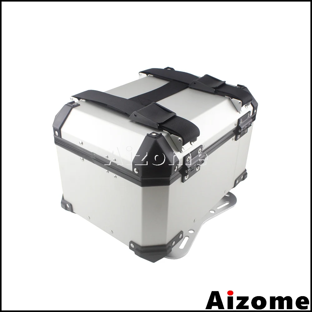 Универсальный алюминиевый чехол для мотоцикла 45 л задний багажный ящик уличного