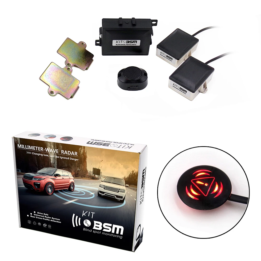 

Autodragons NEW Universal blind spot monitor side assist system 24 GHz microwave radar BLS/ Bsd/Bsm/Bsa car alarm System