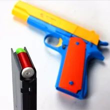 1 шт. классический M1911 игрушечный пистолет детская игрушечная пушка мягкая пуля пистолет пластиковый револьвер Детская уличная забавная игра игрушка Стрелялка