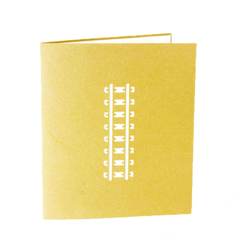 Поздравительная открытка 3D Up в стиле ретро со поездом на день рождения пасху