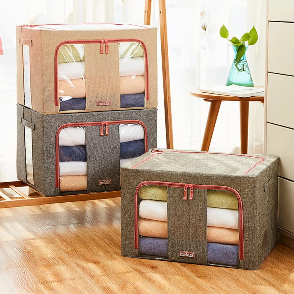 Квадратные складные сумки для хранения одежды одеяло Стёганое шкаф свитер