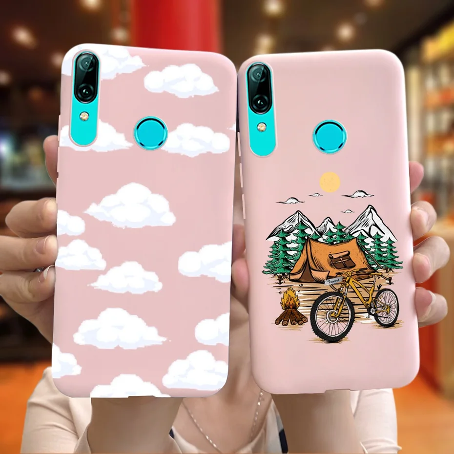 Милый силиконовый чехол для Huawei P Smart 2019 PSmart мягкая задняя крышка чехол-бампер