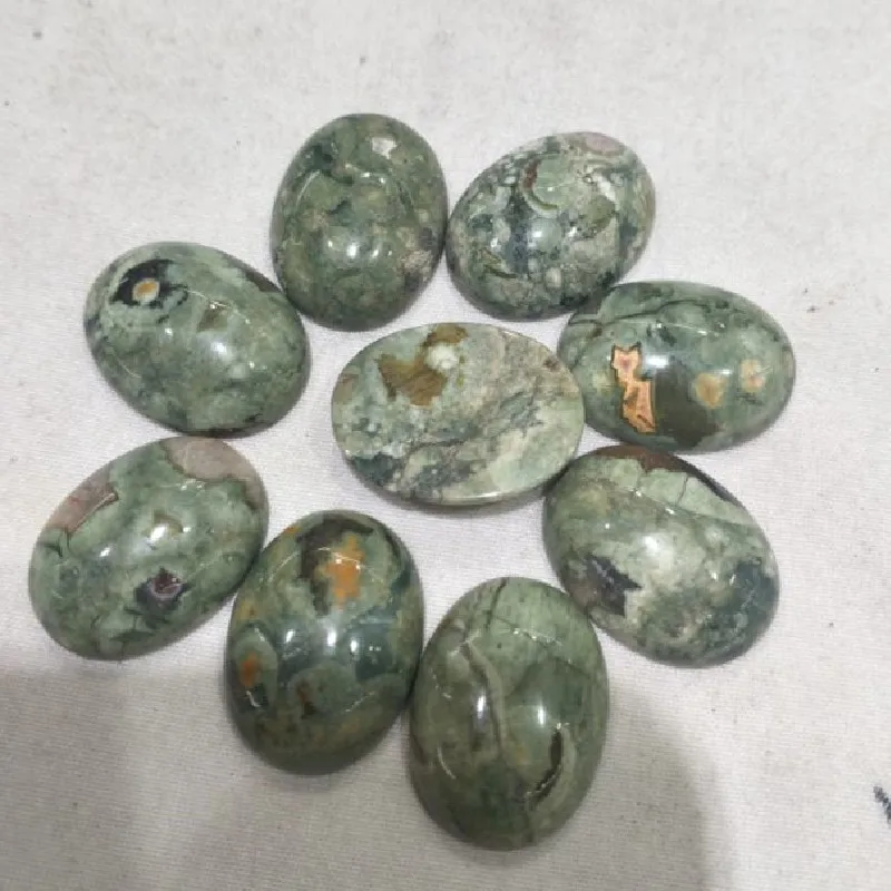 

5PCS Hot Nature Kambaba Jasper Cabochons Oval Shape 13X18MM 15X20MM Loose DIY Beads Accessories And Findings New Arrivals