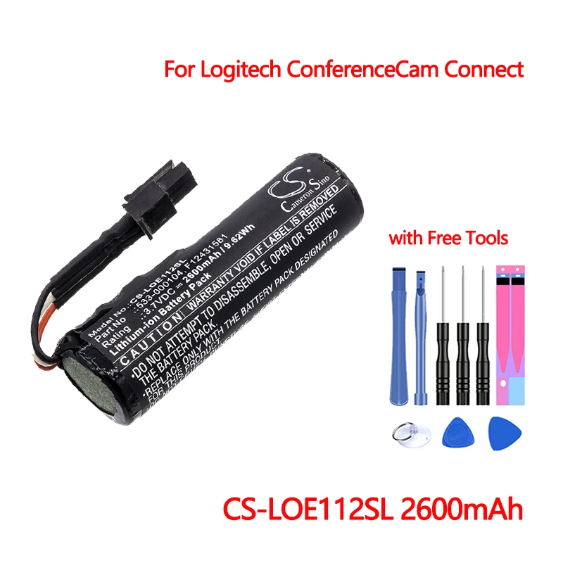 Bluetooth Динамик Батарея CS LOE112SL для Logitech ConferenceCam Connect Ears Boom 2 S 00122 мА/ч. Аккумулятор AKKU