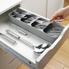 Пластиковый держатель для ножей, блоков, ящиков, ножей, вилок, ложек, стойка для хранения ножей, поднос для шкафа, органайзер для кухонных принадлежностей