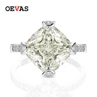 OEVAS 100% 925 серебро, созданные синтетический драгоценный камень Свадебные обручальные кольца бриллианты кольца для женщин, сверкающие, хорошее ювелирное изделие, подарок
