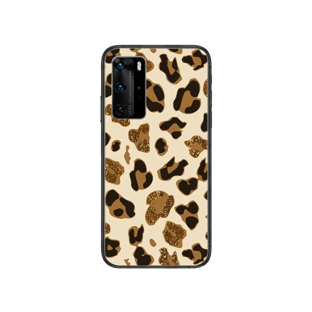 

Case Leopard tiger crocodile Cover Clear Phone Case For Huawei Honor 20 10 9 8A 7 5T X Pro Lite 5G Black Etui Coque Hoesjes Co